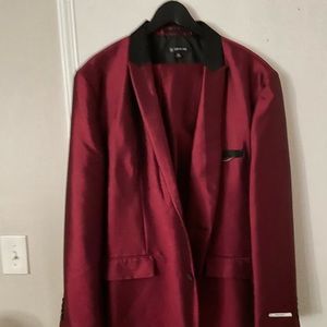 Mens Burgundy Party Suit NWT